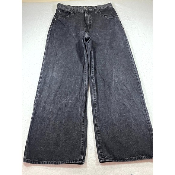 Levi's Denim - Levi Strauss & Co Cinch Baggy Jeans Womens 31x31 Black High Rise Straight Leg